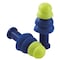 Sellstrom Reusable Non-Allergenic polymer Ear Plugs, Tapered Shape, 27 dB, Blue/High Visibility Green S23420 - alternate 1